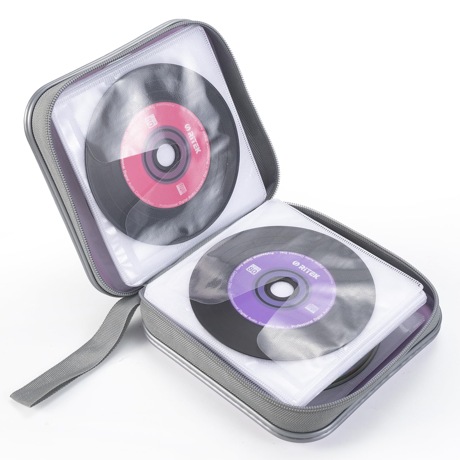 Amazon.com: alavisxf xx CD Case, 48 Capacity Hard Plastic Zipper